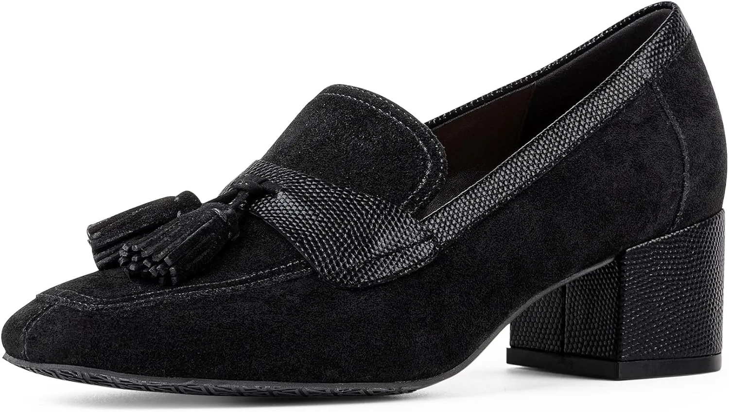 Donald Pliner Women's Kressida Dress Loafers, 2" Block Heels for Women, Slip-On Heels for Women