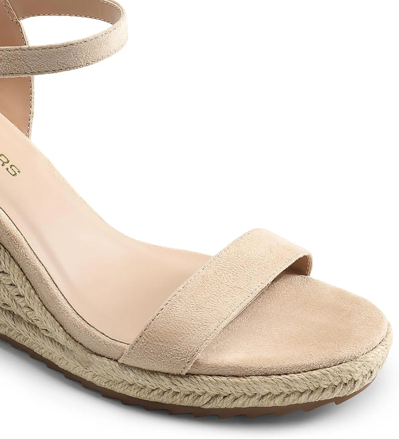 DREAM PAIRS Espadrilles Wedge Sandals for Women, Women's Open Toe Summer Dressy Sandals with Adjustable Ankle Strap and Soft Footbed