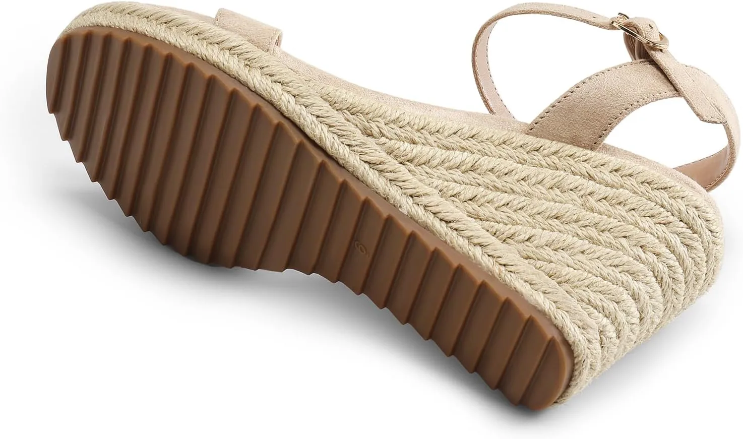 DREAM PAIRS Espadrilles Wedge Sandals for Women, Women's Open Toe Summer Dressy Sandals with Adjustable Ankle Strap and Soft Footbed