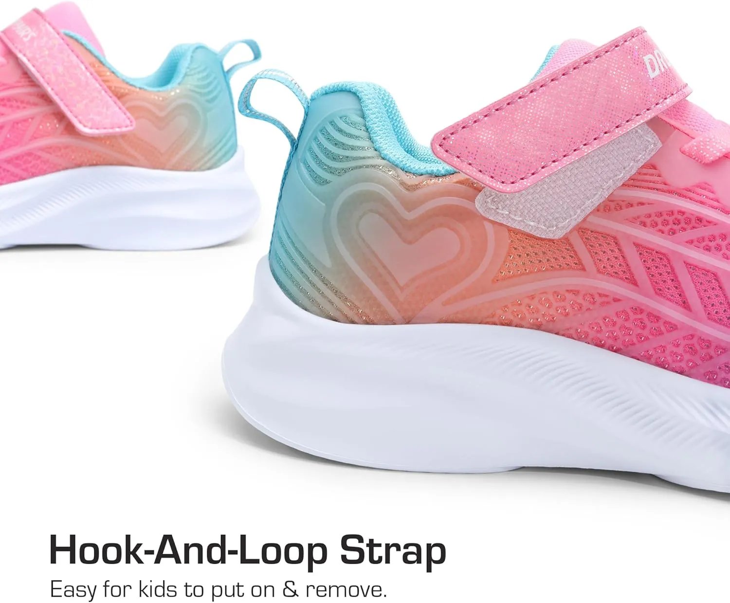 DREAM PAIRS Girls Shoes Kids Tennis Sparkle Ease Running Athletic Lightweight Sneakers for Little/Big Kids Toddler