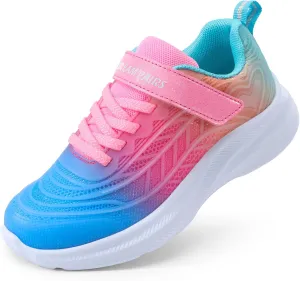 DREAM PAIRS Girls Shoes Kids Tennis Sparkle Ease Running Athletic Lightweight Sneakers for Little/Big Kids Toddler