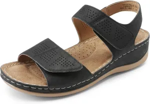 DREAM PAIRS Women's Comfortable Dressy Flats Sandals Open Toe One Band Casual Walking Sandals for Summer