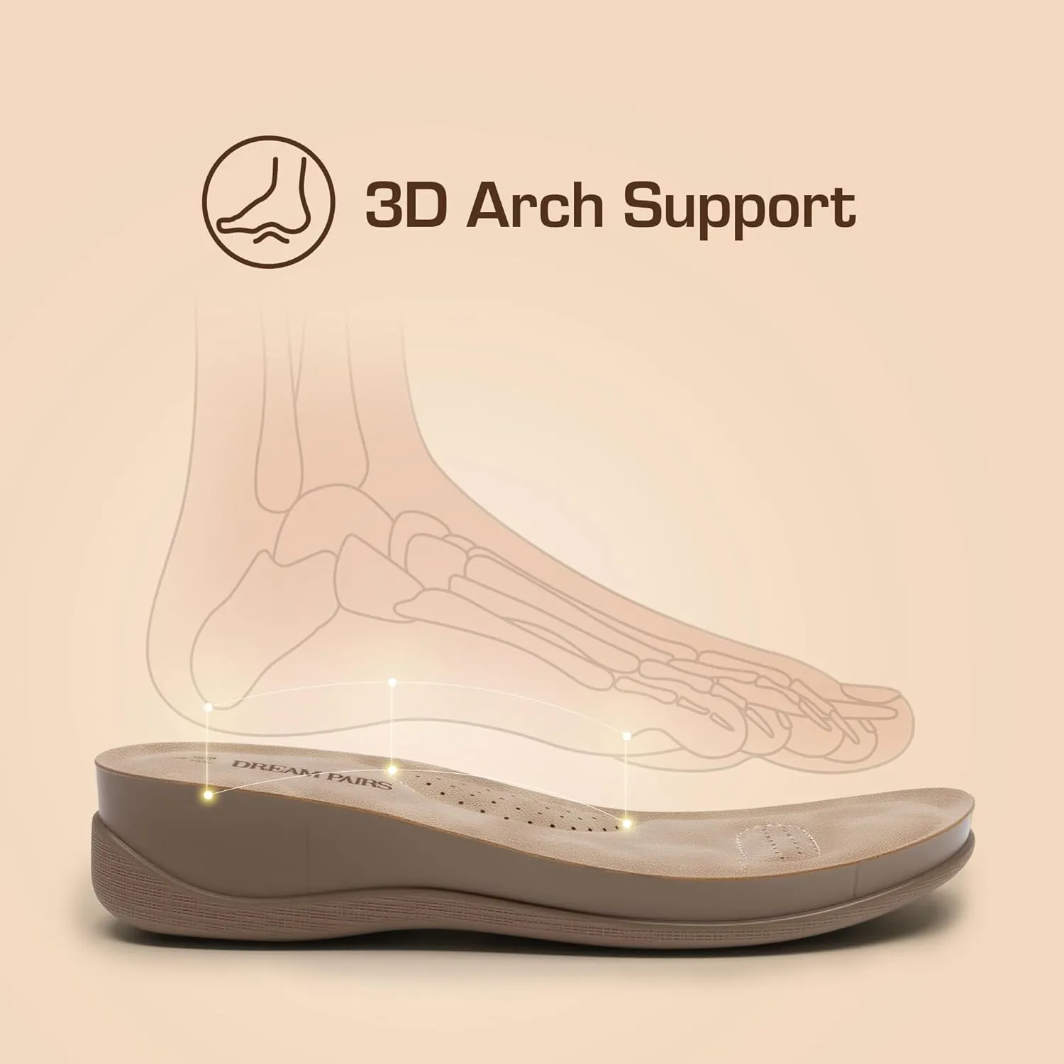 DREAM PAIRS Women's Comfortable Dressy Flats Sandals Open Toe One Band Casual Walking Sandals for Summer