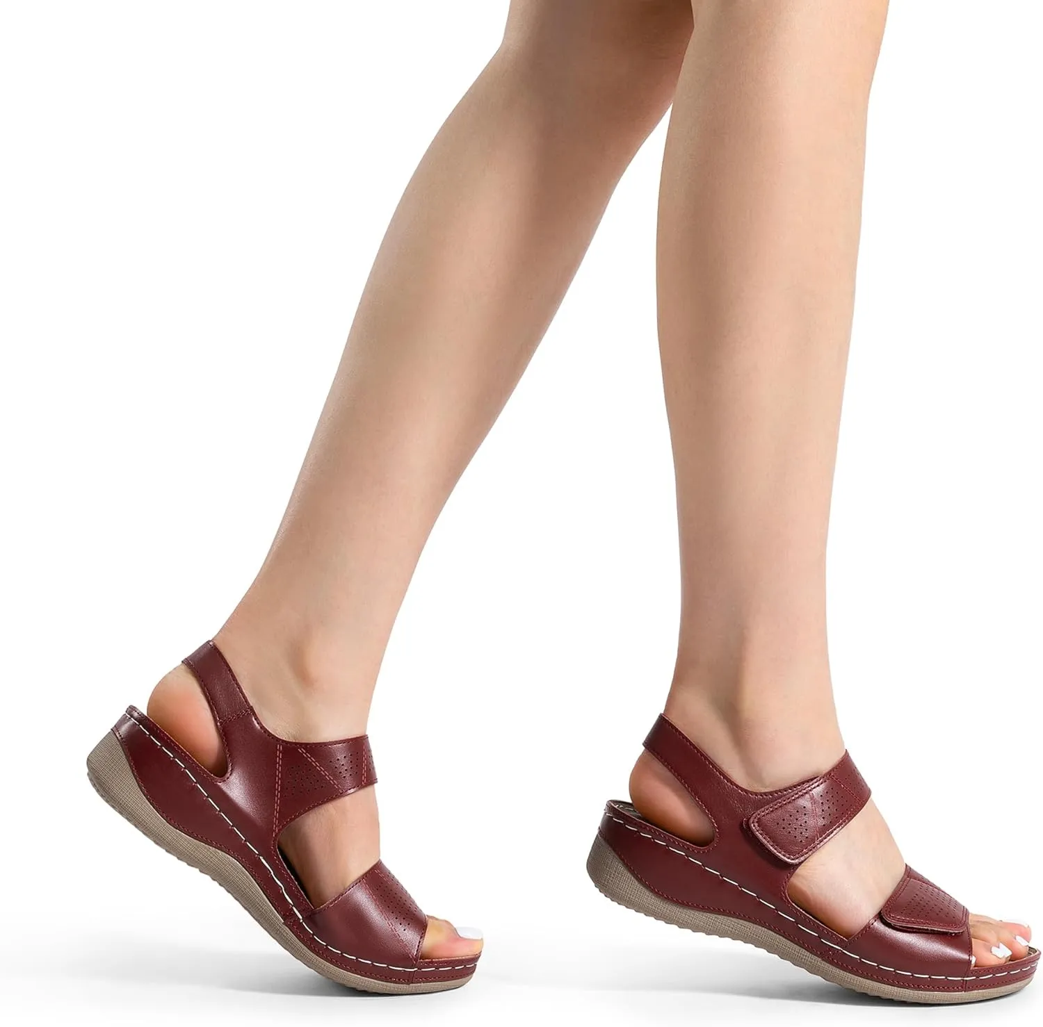DREAM PAIRS Women's Comfortable Dressy Flats Sandals Open Toe One Band Casual Walking Sandals for Summer