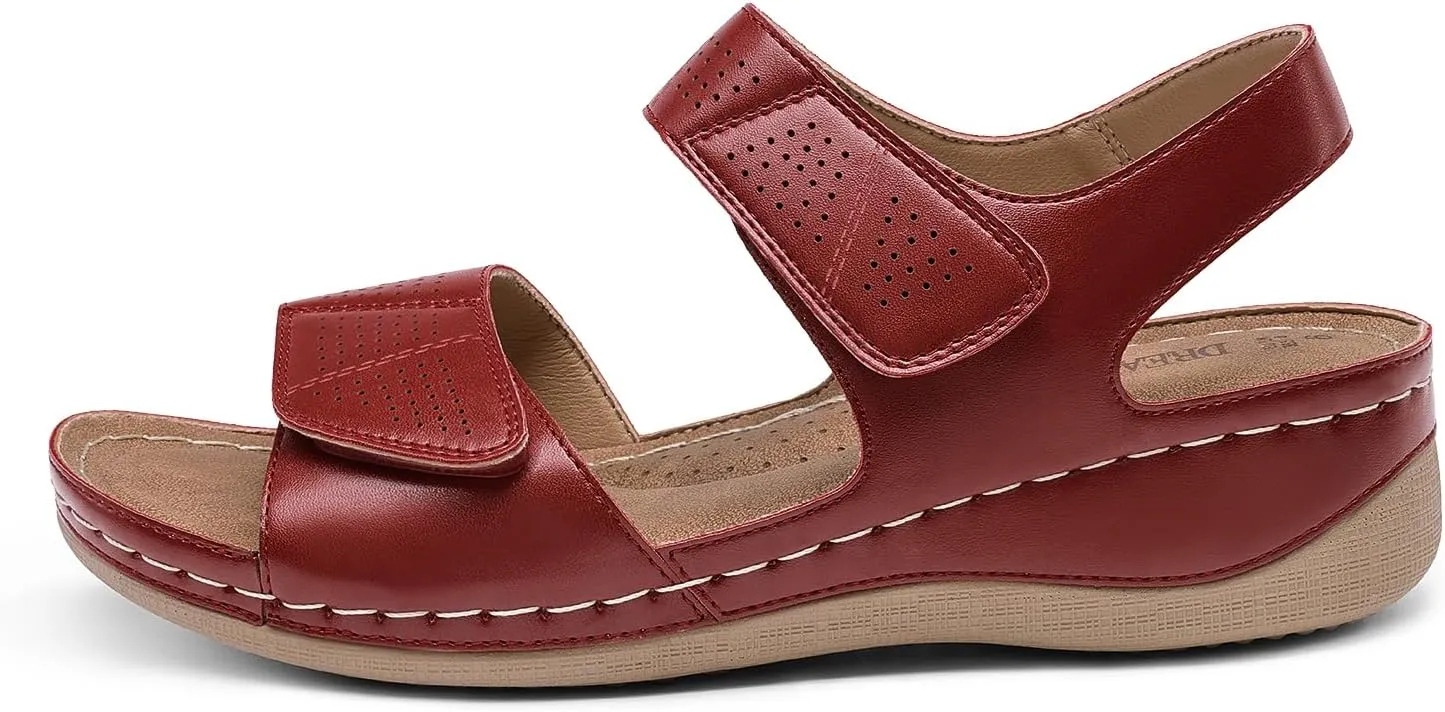 DREAM PAIRS Women's Comfortable Dressy Flats Sandals Open Toe One Band Casual Walking Sandals for Summer