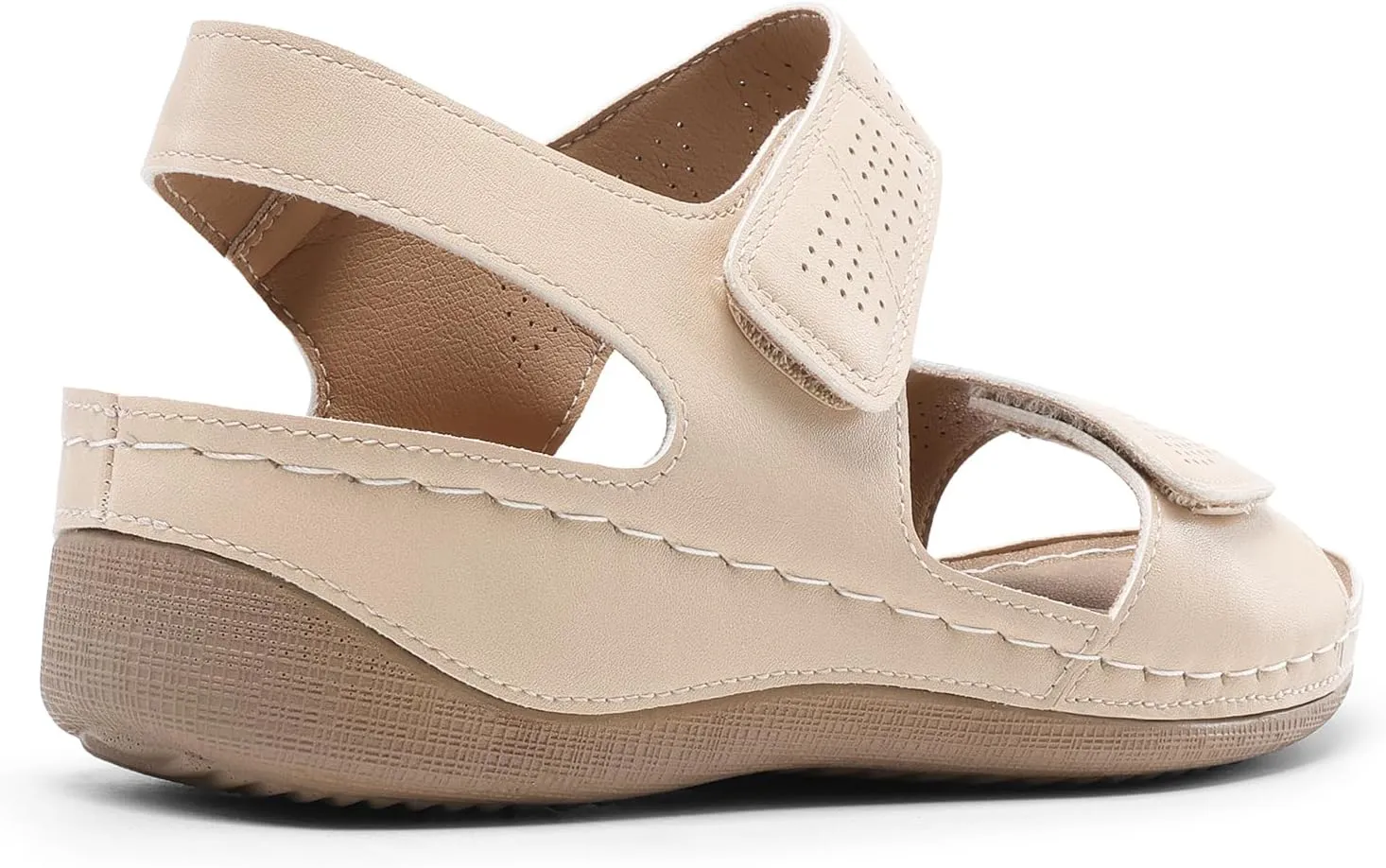 DREAM PAIRS Women's Comfortable Dressy Flats Sandals Open Toe One Band Casual Walking Sandals for Summer