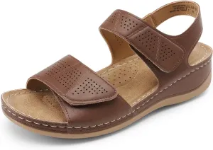 DREAM PAIRS Women's Comfortable Dressy Flats Sandals Open Toe One Band Casual Walking Sandals for Summer
