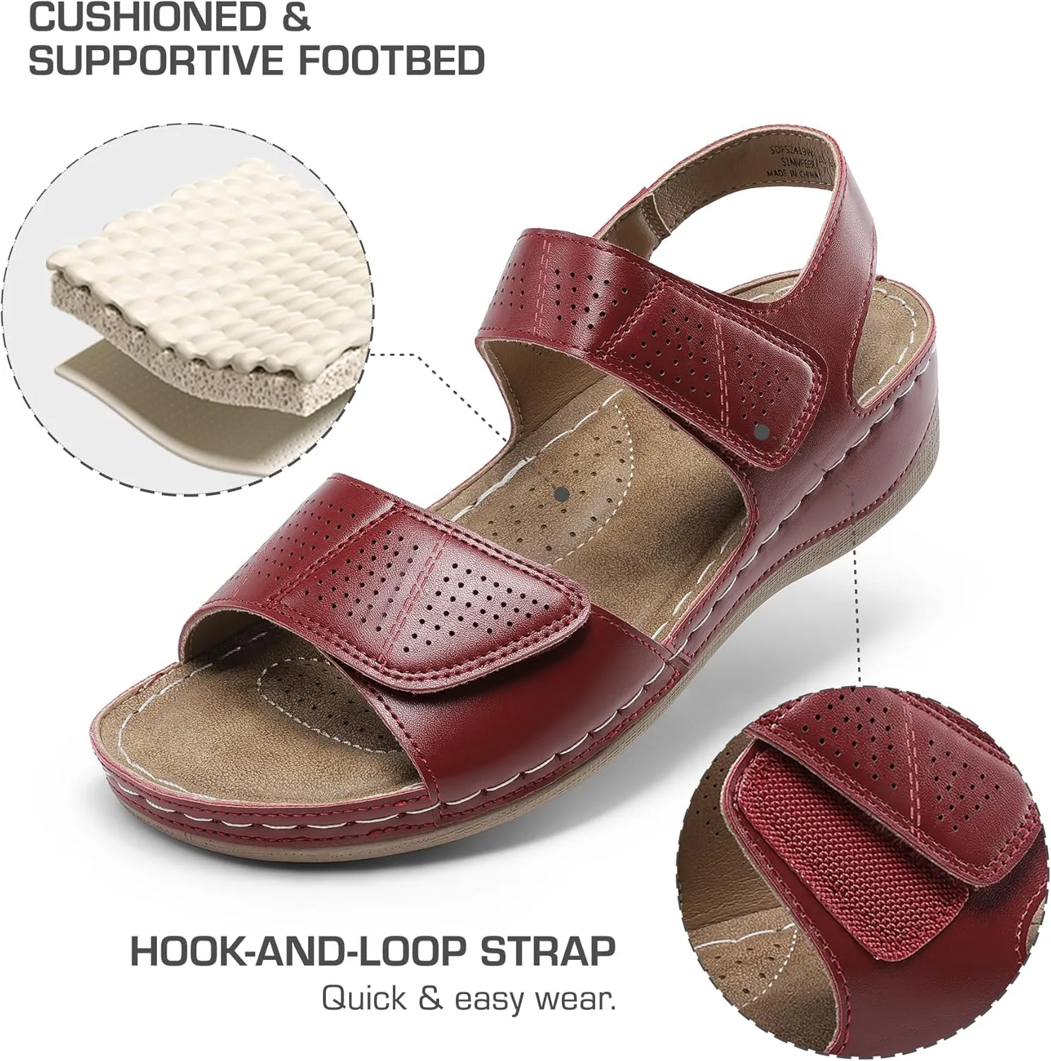 DREAM PAIRS Women's Comfortable Dressy Flats Sandals Open Toe One Band Casual Walking Sandals for Summer