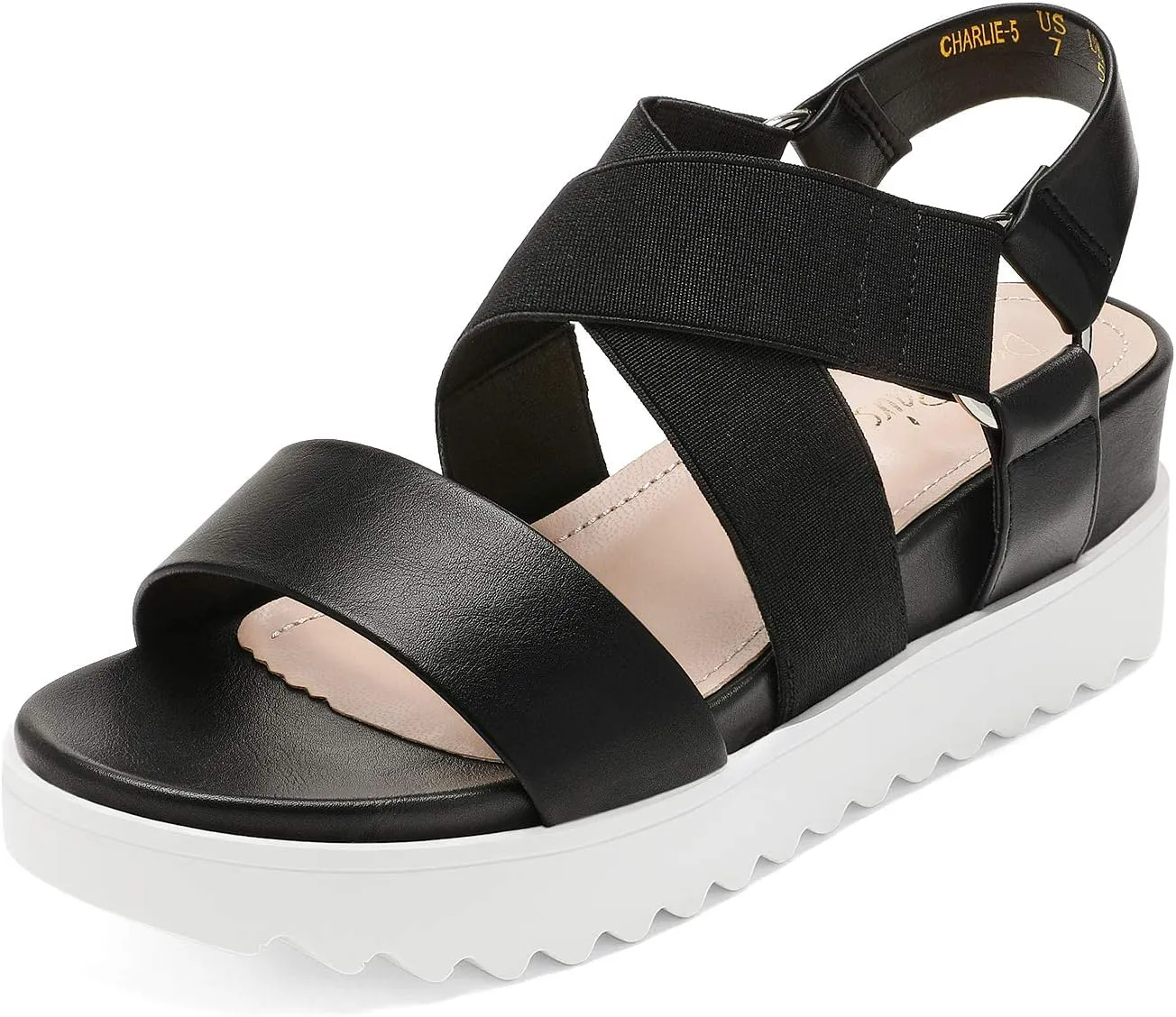 DREAM PAIRS Women’s Open Toe Ankle Strap Platform Wedge Sandals