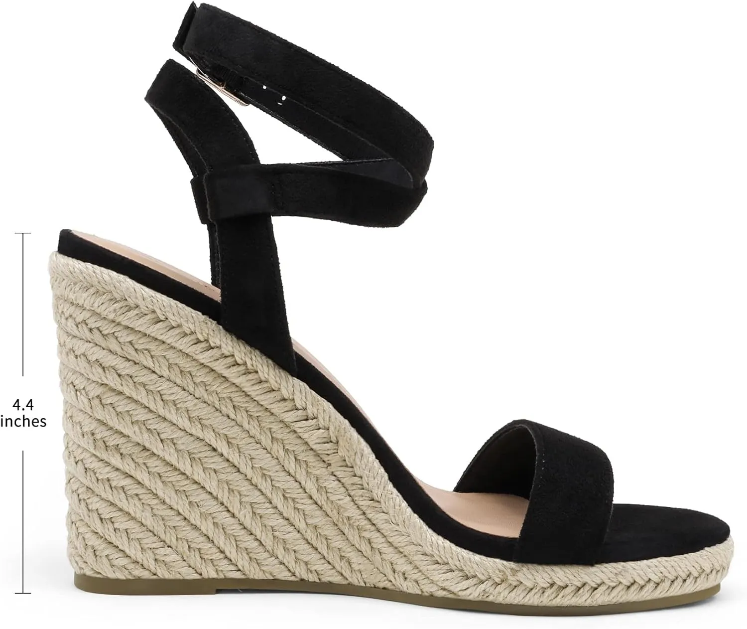 DREAM PAIRS Womens Open Toe Espadrilles Dressy Platform Sandals Buckle Ankle Strap Stylish Wedges Sandals