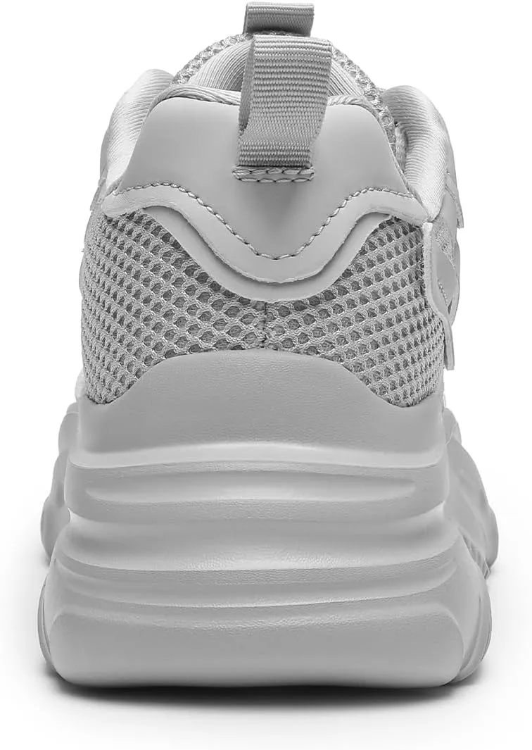 DREAM PAIRS Women's Platform Chunky Fashion Sneakers Jaxon Walking Lace-Up Comfortable Dad Sneakers Workout Sport Work Casual Tennis Shoes