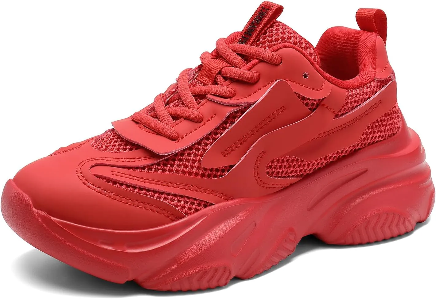 DREAM PAIRS Women's Platform Chunky Fashion Sneakers Jaxon Walking Lace-Up Comfortable Dad Sneakers Workout Sport Work Casual Tennis Shoes
