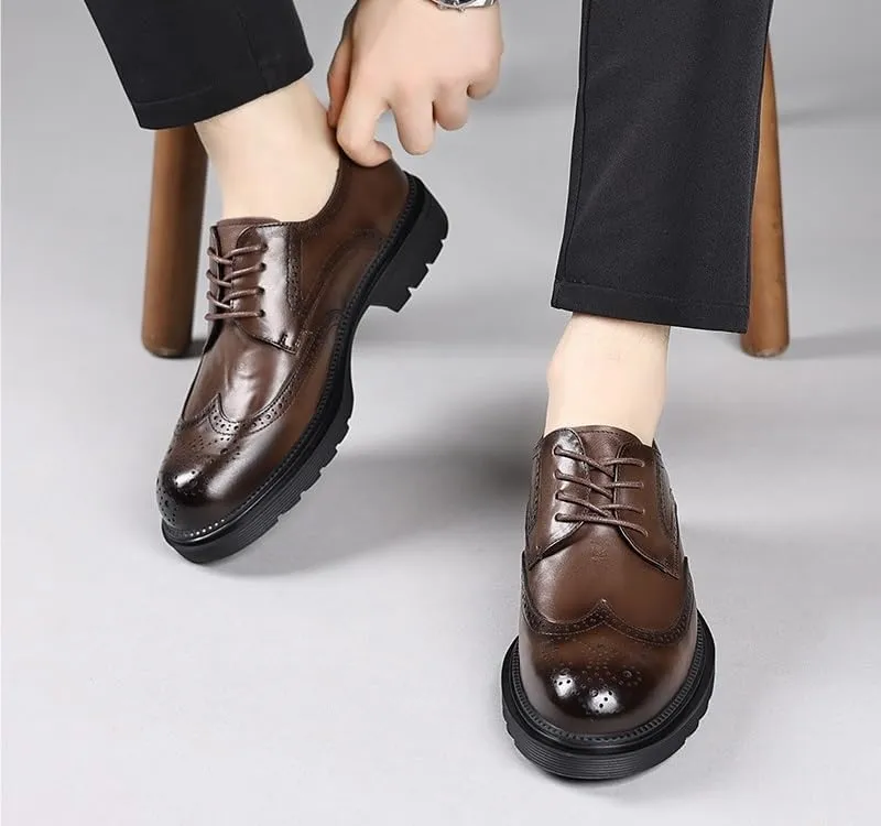 Dress Shoes Fashion Sneakers Modern Leather Classic Lace-up Formal Oxford Shoes Mens White Dress Shoes