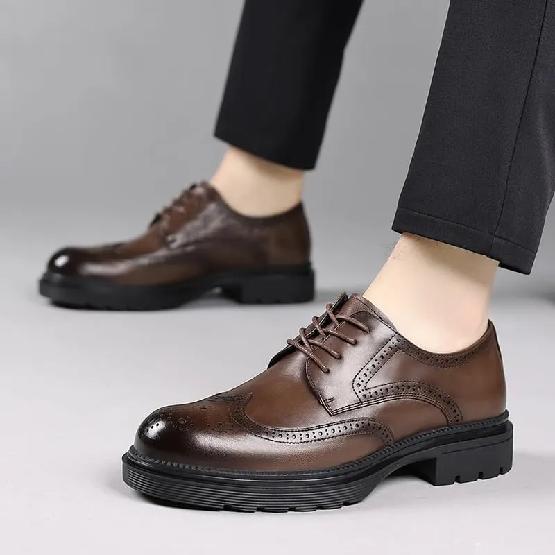 Dress Shoes Fashion Sneakers Modern Leather Classic Lace-up Formal Oxford Shoes Mens White Dress Shoes