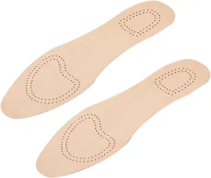 Elastic Sheepskin Insoles Breathable Absorb Sweat Inserts for Men Women High Elasticity for Sports Casual Shoes