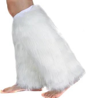 Faux Fur Leg Warmer,Warm Soft Cozy Fuzzy Leg Warmer Boot Cuff Cover for Women Party Costumes