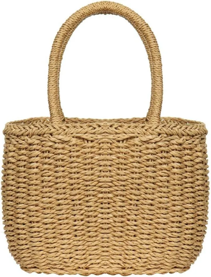 FENBEN Straw Hobo Bags for Women Weave Crossbody Bag Beach Purse Rattan Shoulder Handbag Vacation