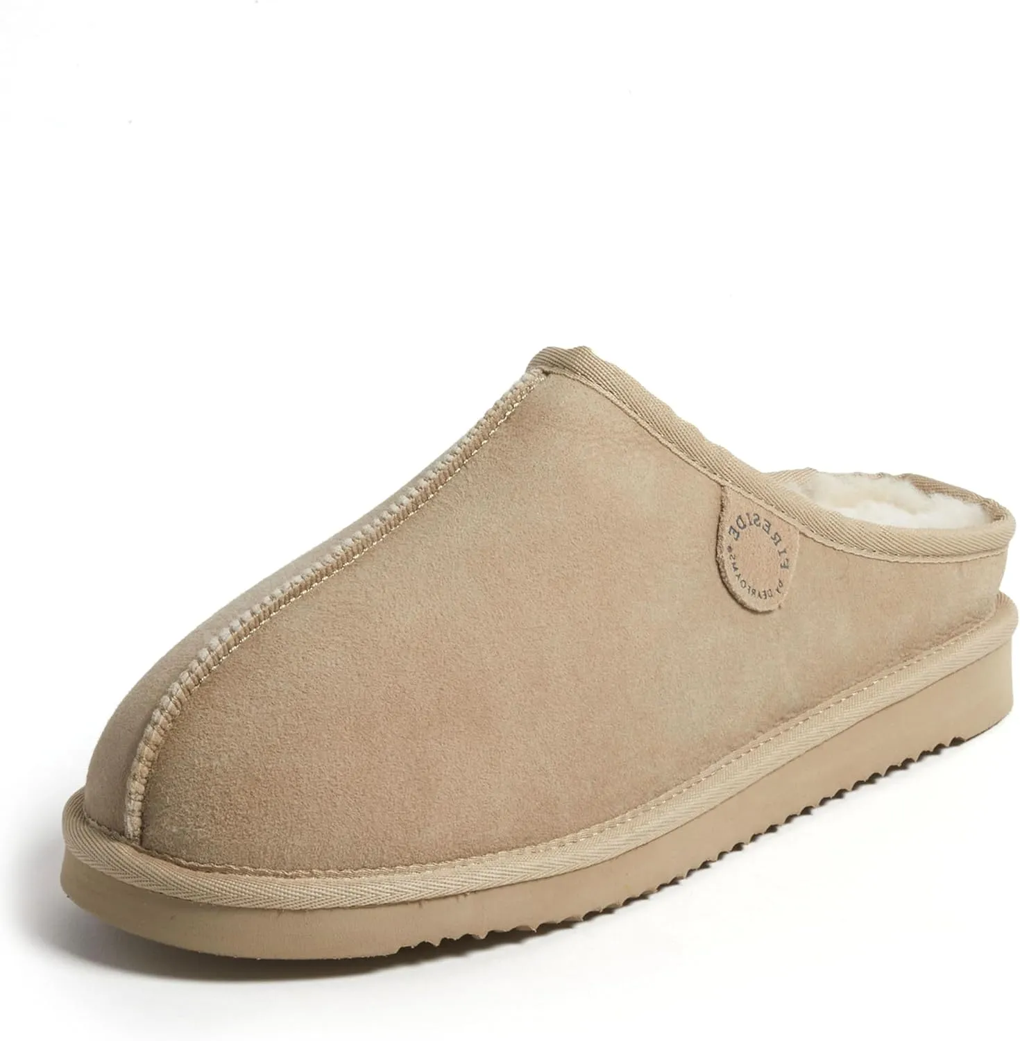 Fireside by Dearfoams Men's Grafton Genuine Shearling Indoor/Outdoor Clog