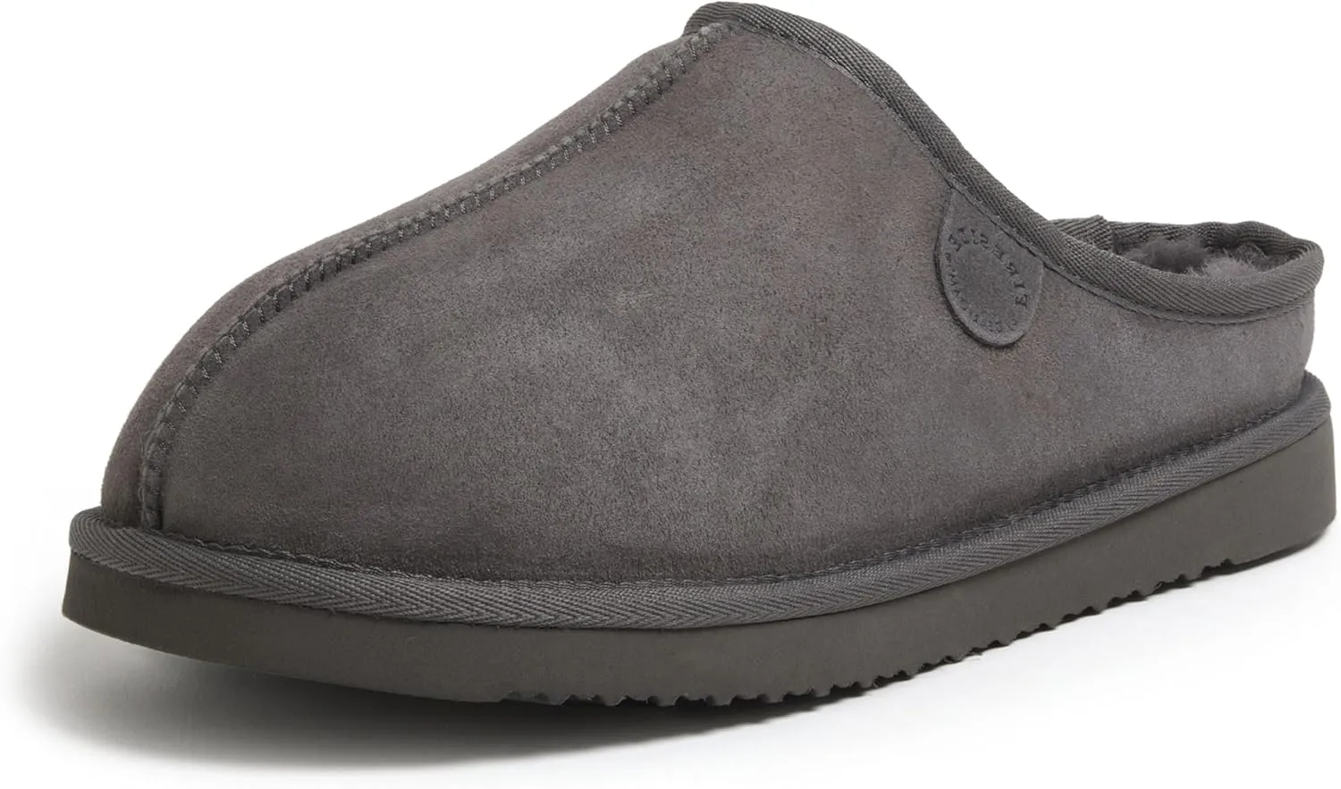 Fireside by Dearfoams Men's Grafton Genuine Shearling Indoor/Outdoor Clog