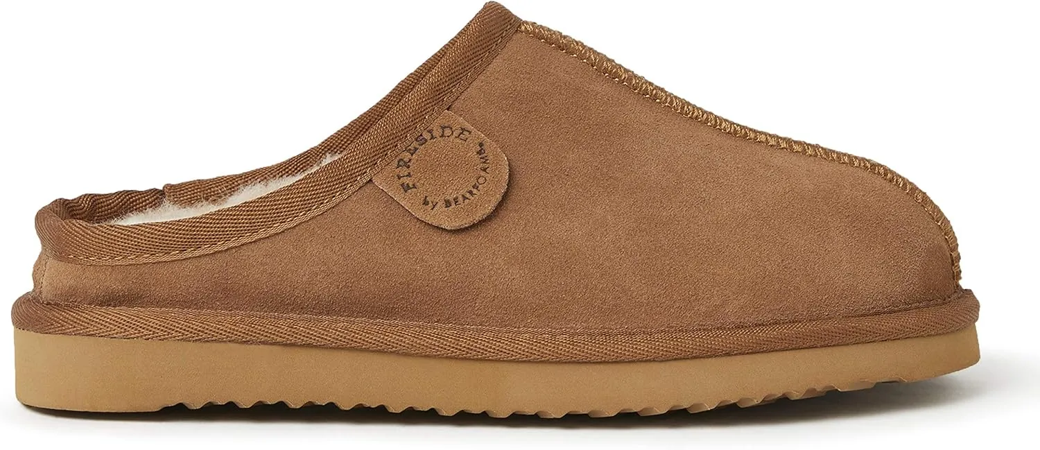 Fireside by Dearfoams Unisex-Child Dempsey Shearling Indoor/Outdoor Clog Slipper