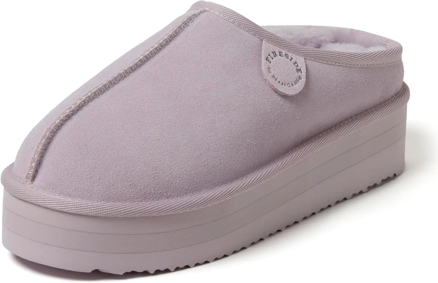 Fireside by Dearfoams Women's Greta Genuine Shearling Indoor Outdoor Clog