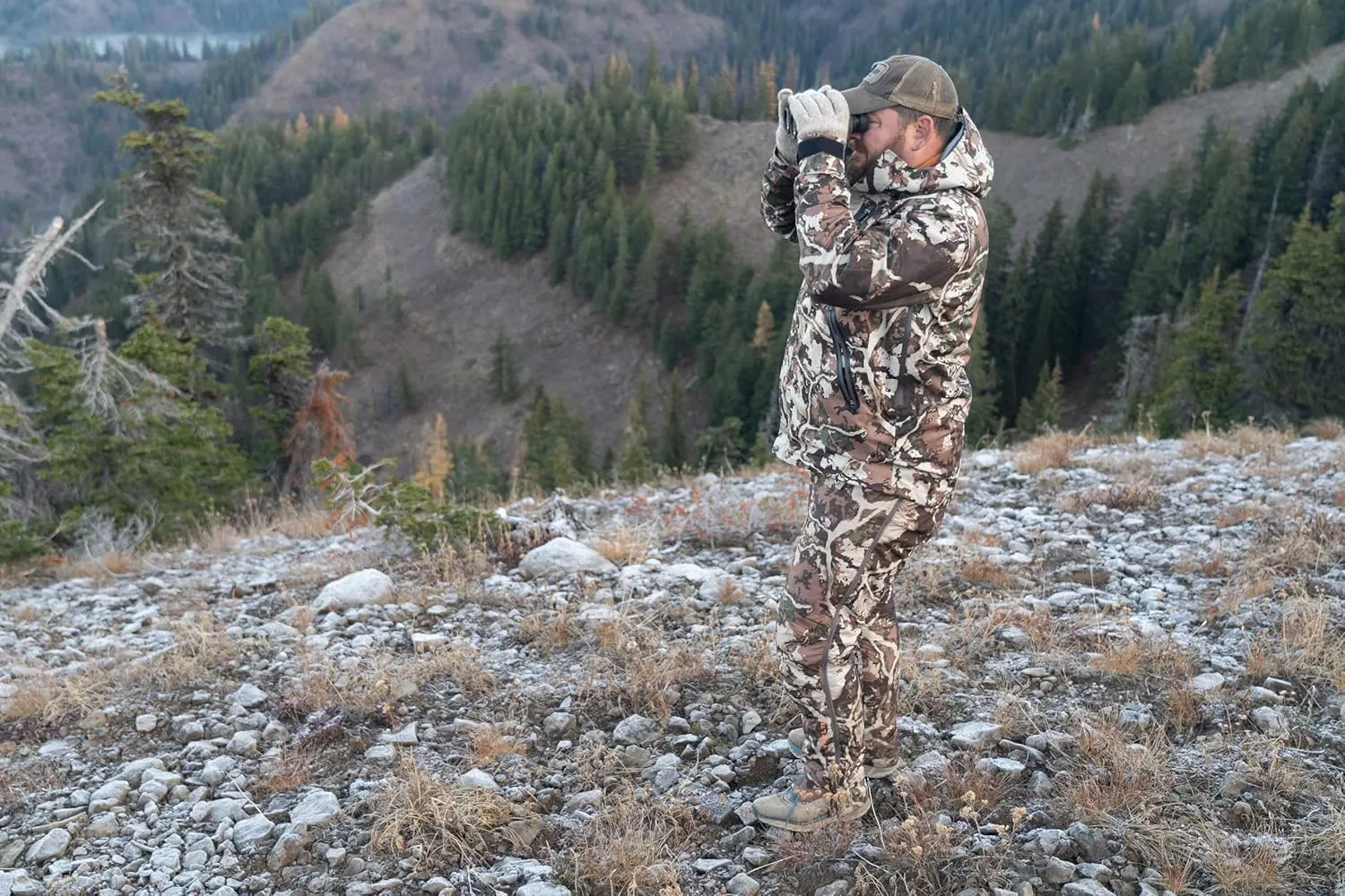 First Lite Men's Uncompahgre Puffy Pant - Lightweight Synthetic Insulated Camo Hunting Insulation