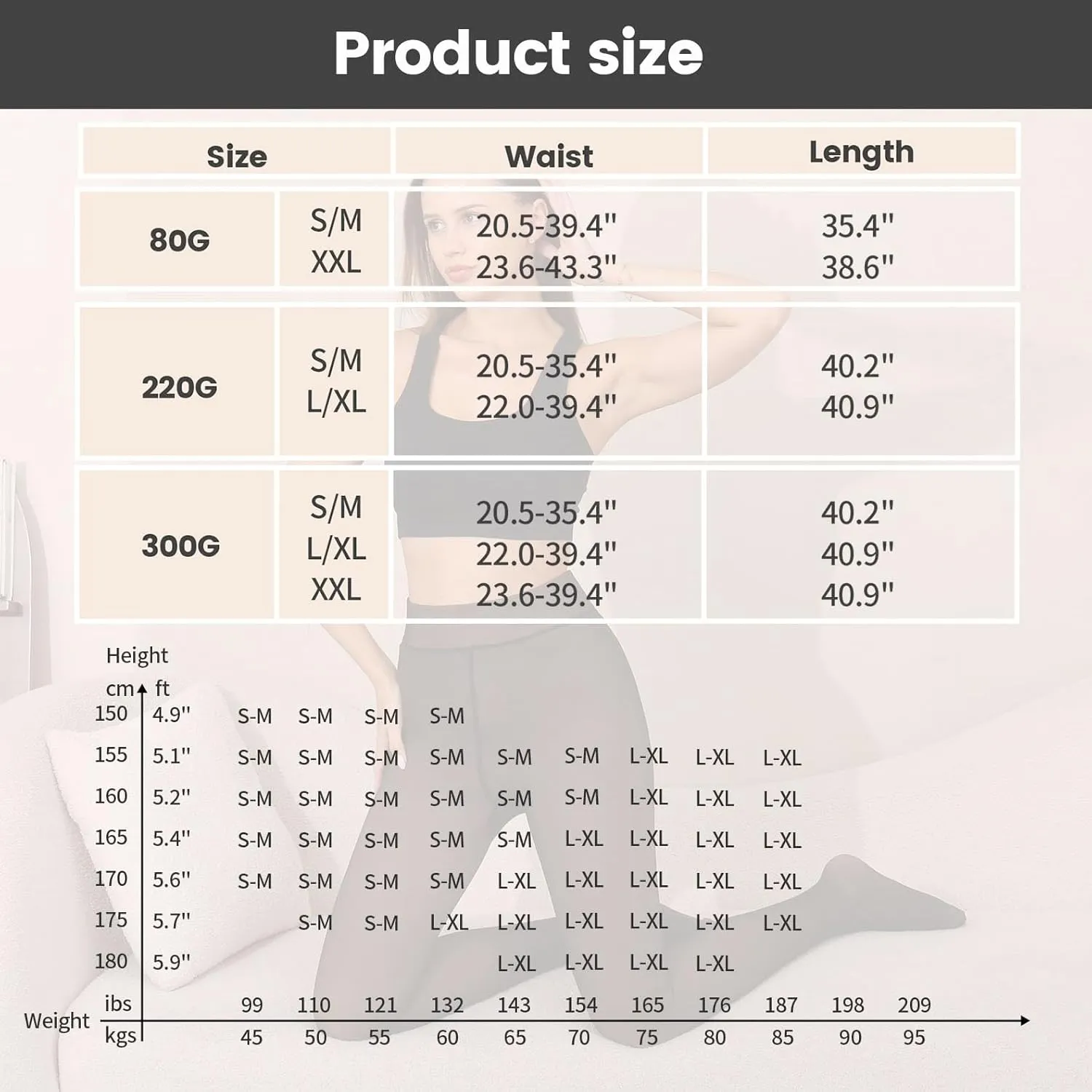 Fleece Lined Tights Women Fake Translucent Warm Tights