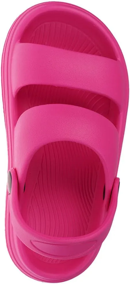 Foamwalk Girl's EVA Slides Fisherman, Buckle Clogs Kids Cloud Slides - Slip On Sandals for Girls Toddler/Little Kid/Big Kid