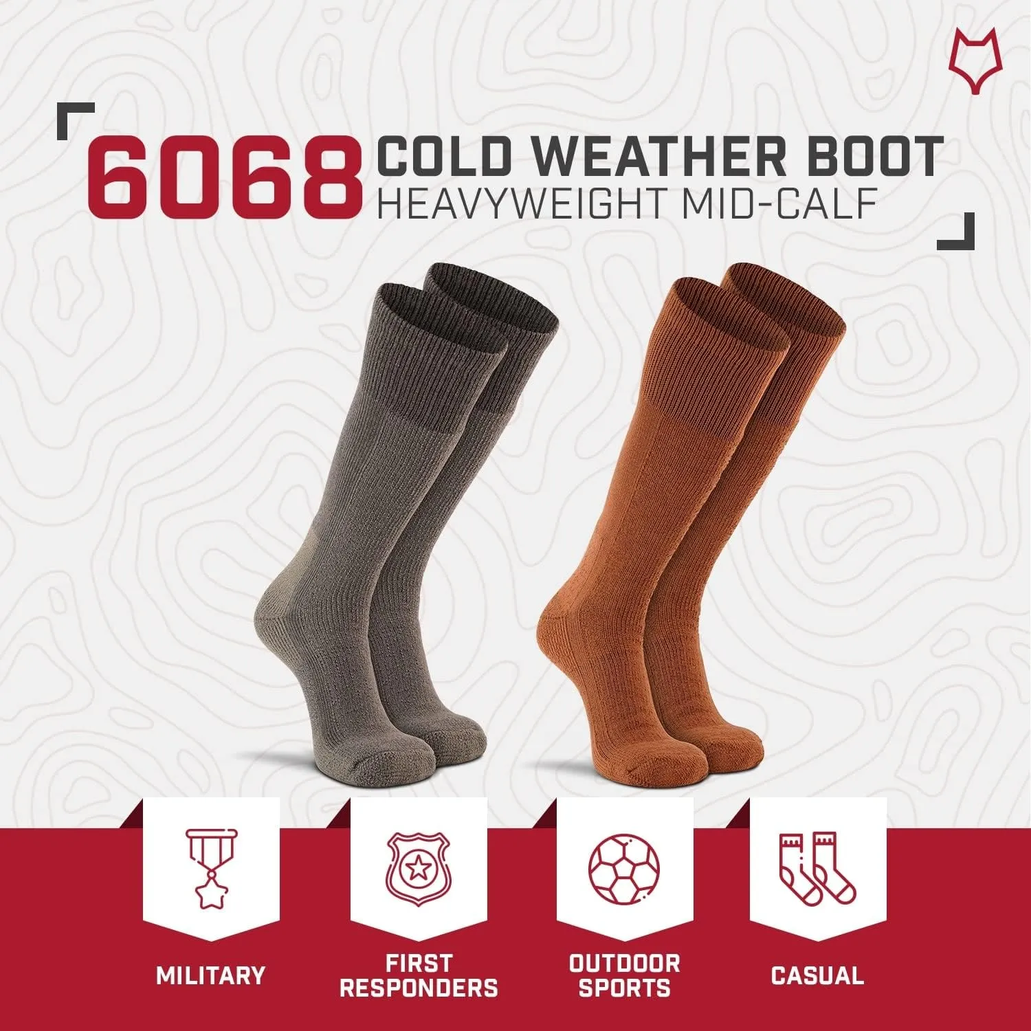 Fox River Military Cold Weather Sock, Heavyweight for Boots and Field, Mid-Calf, Thermalined Construction for Warmth