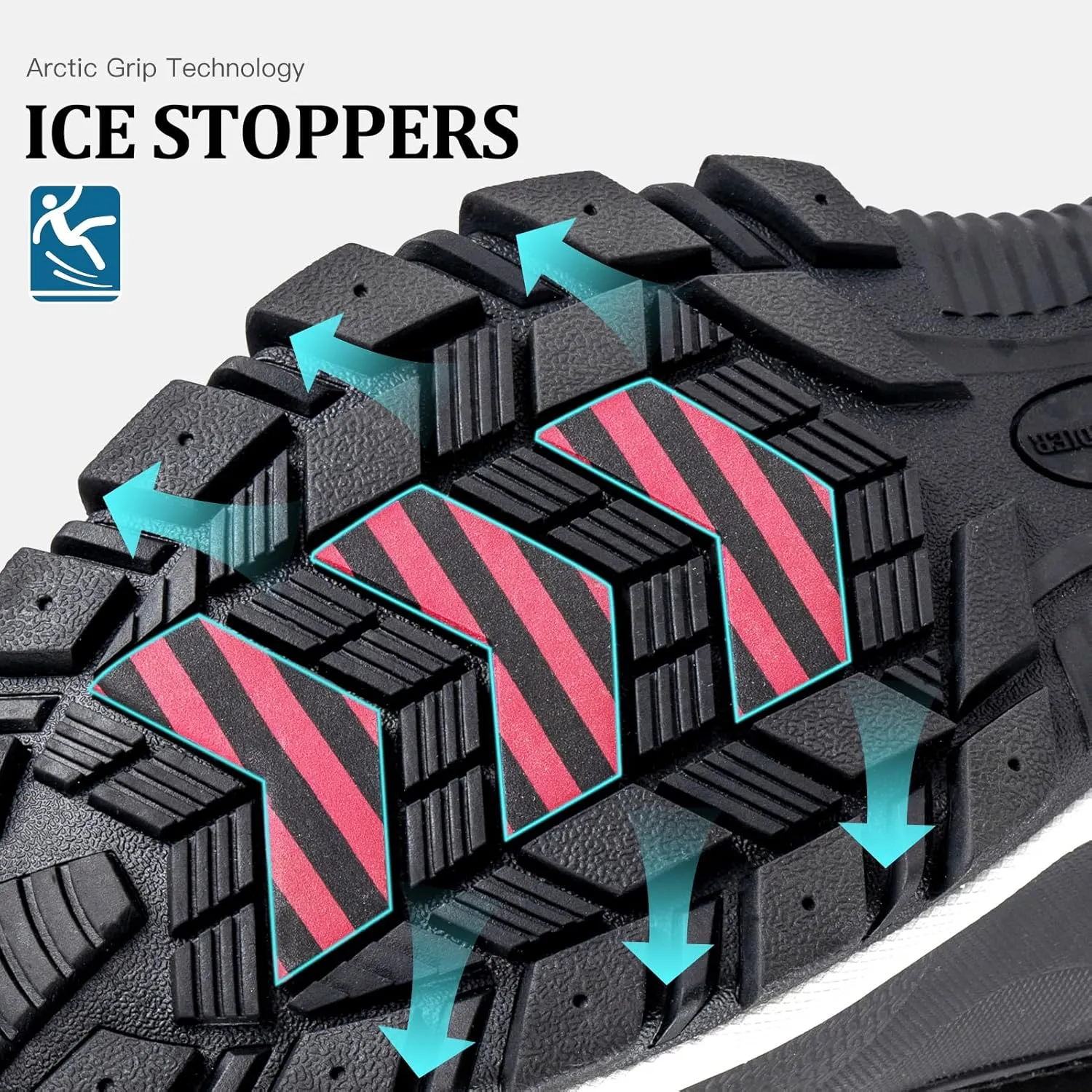 FREE SOLDIER Snow Boots for Men Waterproof Slip Resistant Velvet Lined Outdoor Warm Insulated Winter Ankle Boots for Cold Wheather