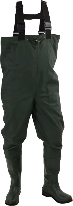 FROGG TOGGS Cascades 2-ply Poly/Rubber Waterproof Fishing Bootfoot Chest Wader for Fishing