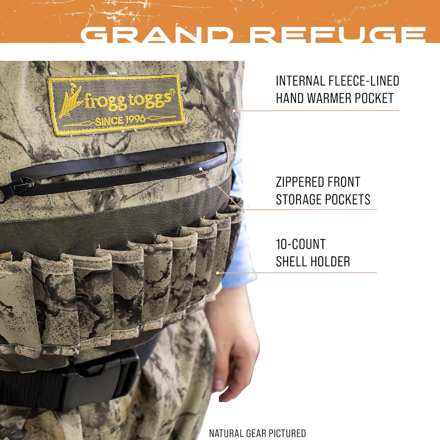FROGG TOGGS Men's Grand Refuge 3.0 Waterproof Bootfoot Wader for Hunting with Removable Insulation Liner