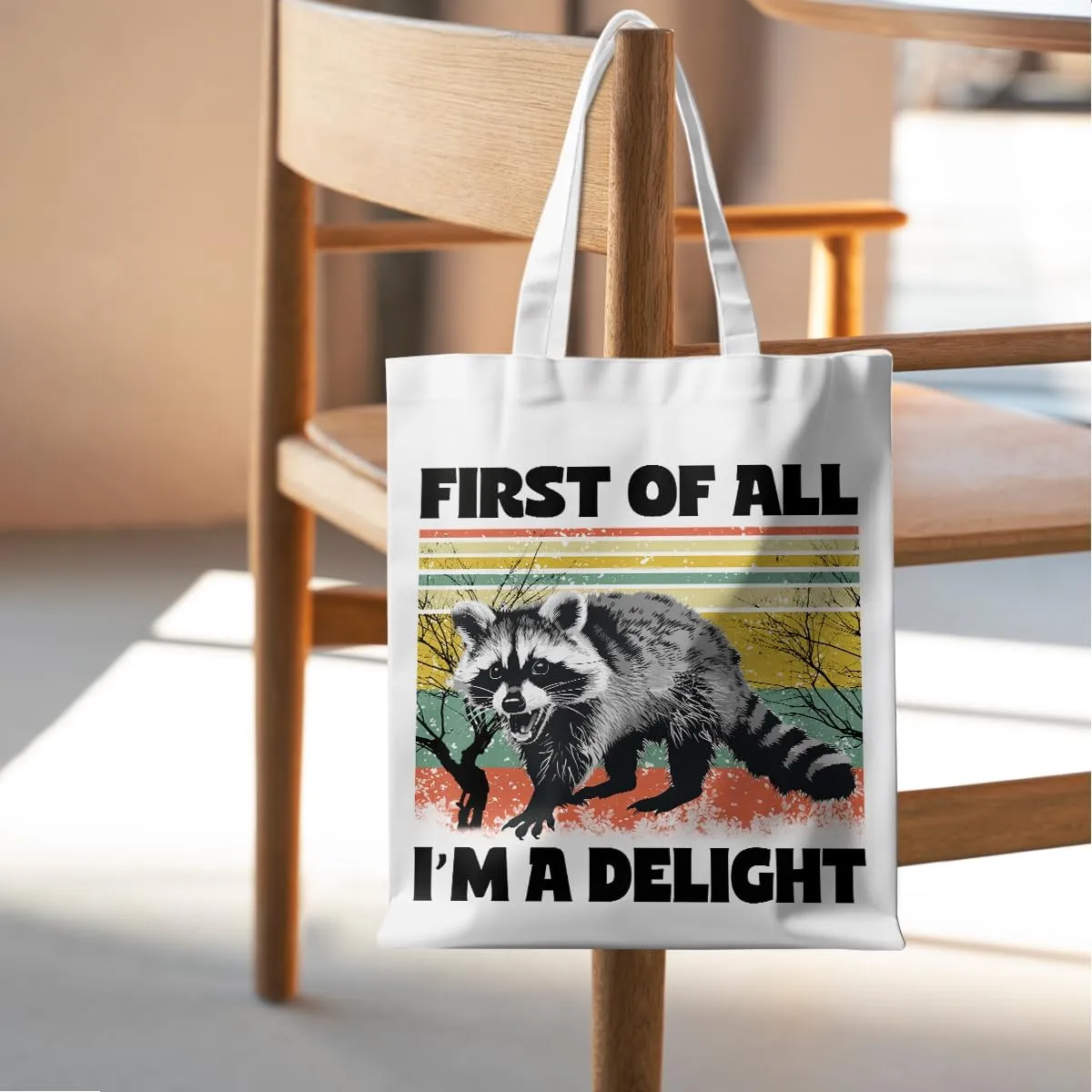 Funny Raccoon Tote Bag Cute Frogs Western Stuff Raccoon Frog Gifts for Women Friend Reusable Grocery Bags for Camping