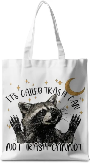 Funny Raccoon Tote Bag Cute Frogs Western Stuff Raccoon Frog Gifts for Women Friend Reusable Grocery Bags for Camping