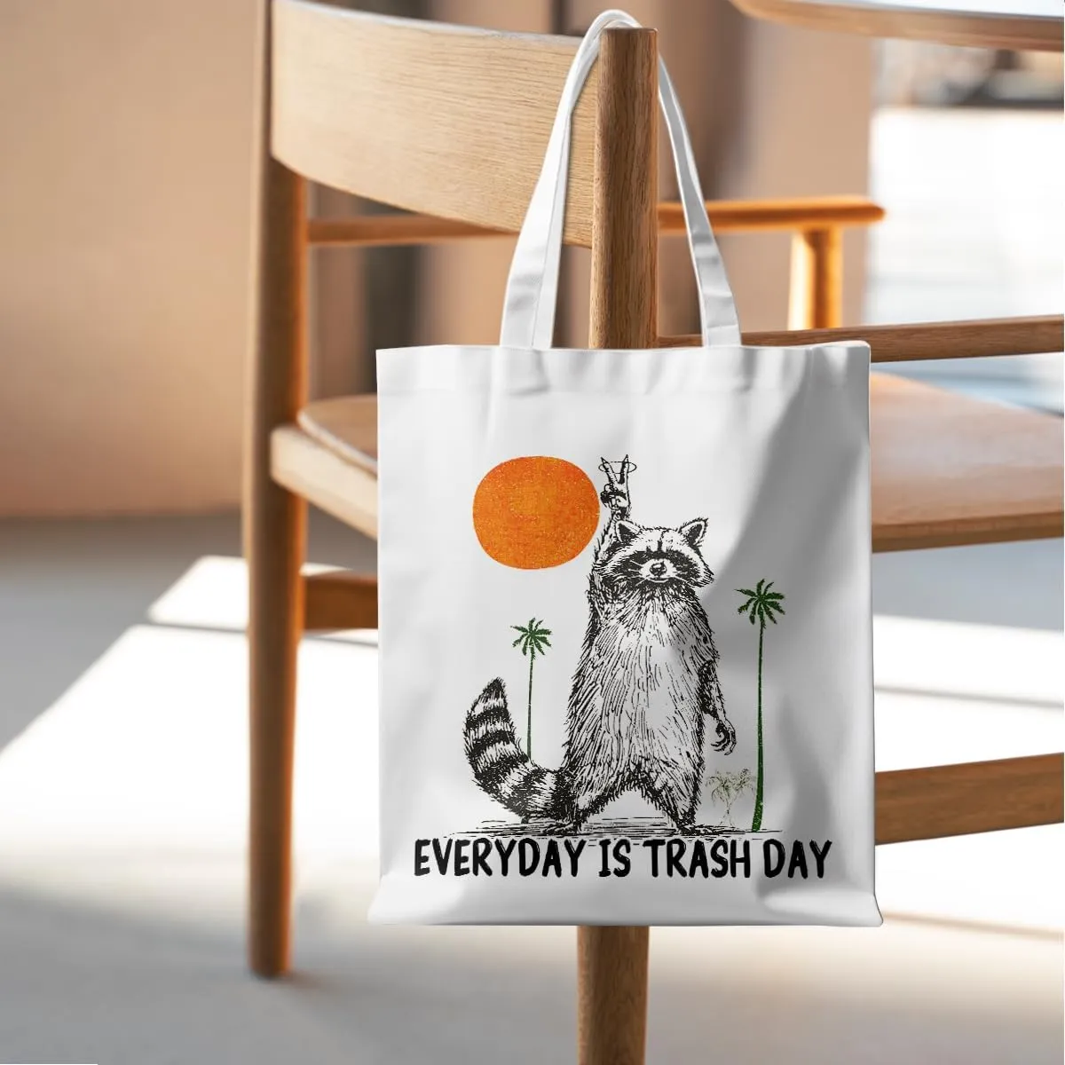 Funny Raccoon Tote Bag Cute Frogs Western Stuff Raccoon Frog Gifts for Women Friend Reusable Grocery Bags for Camping