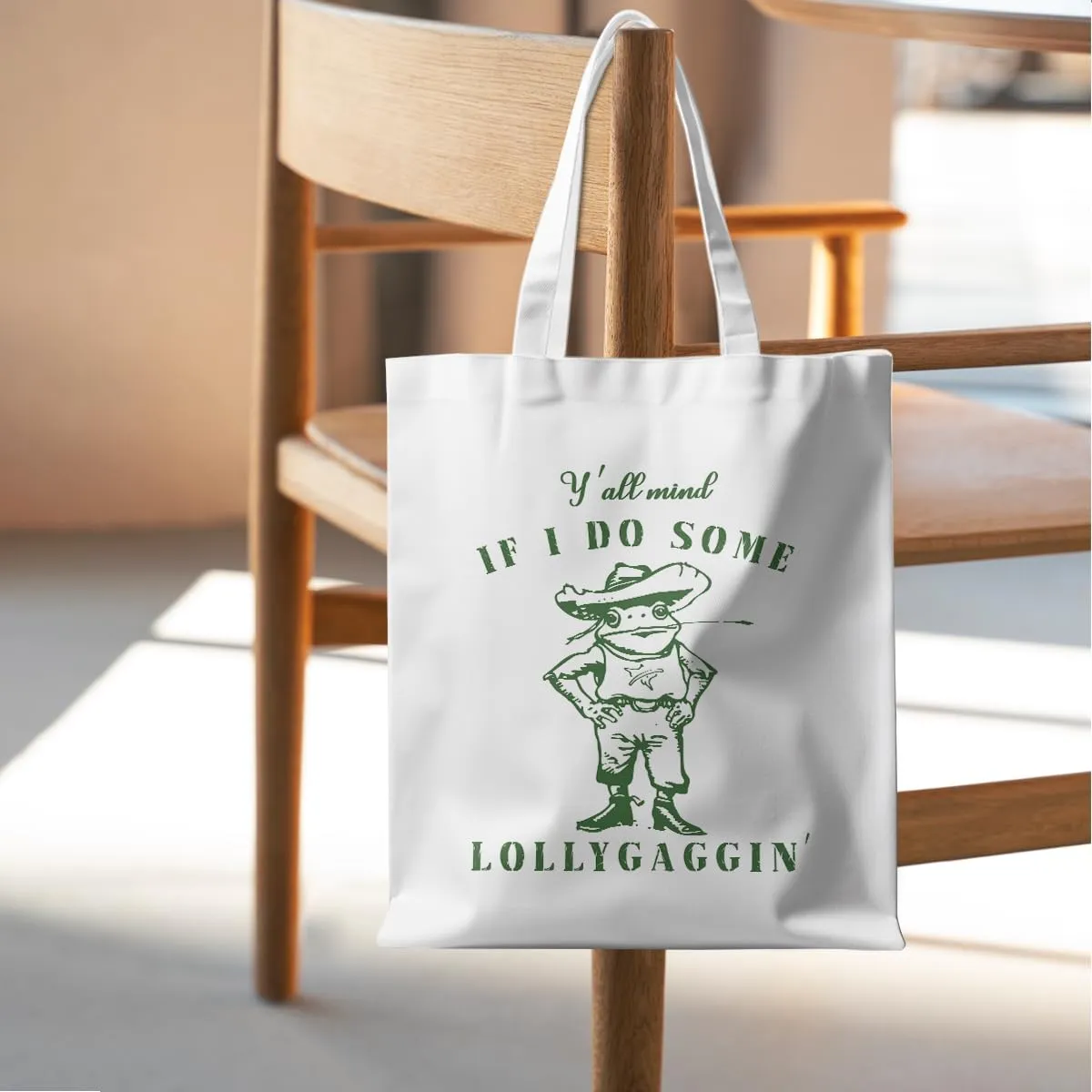 Funny Raccoon Tote Bag Cute Frogs Western Stuff Raccoon Frog Gifts for Women Friend Reusable Grocery Bags for Camping