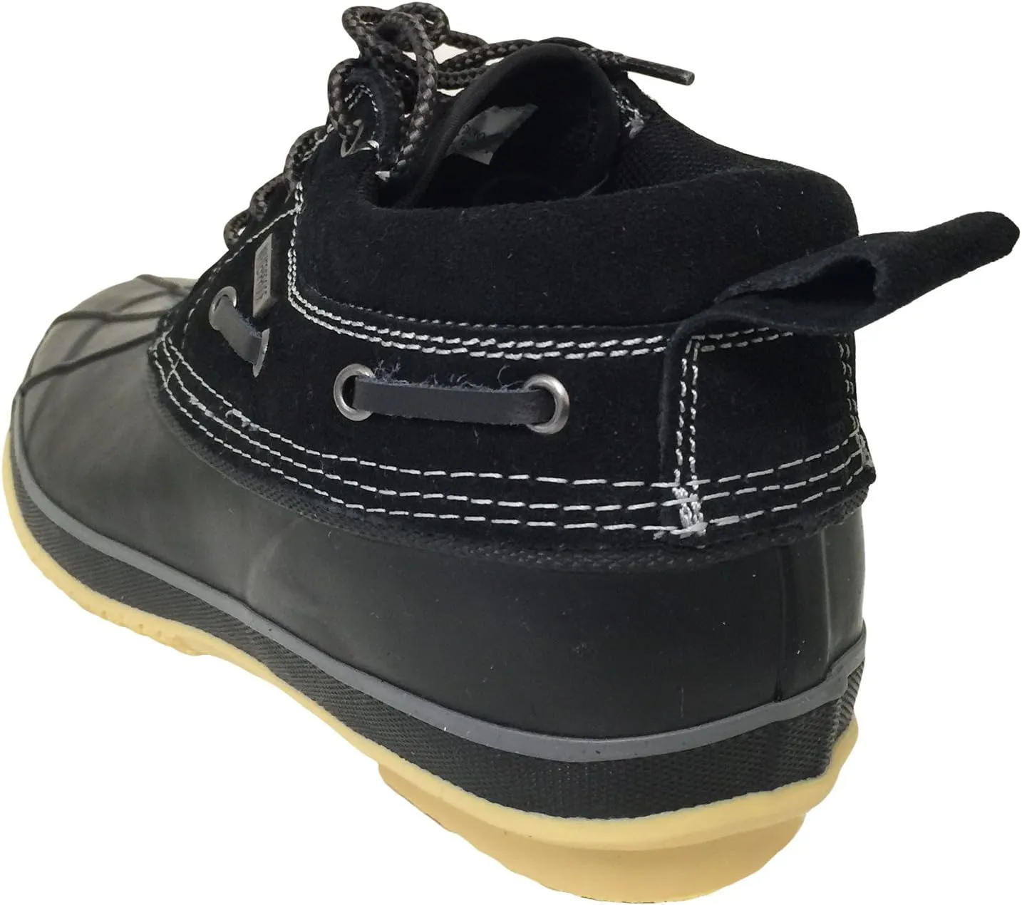 G4U-R31BS Climate X Men's Duck Boots Leather Thermolite Insulated Waterproof Hiking Snow Warm Winter Shoes, TanBlack