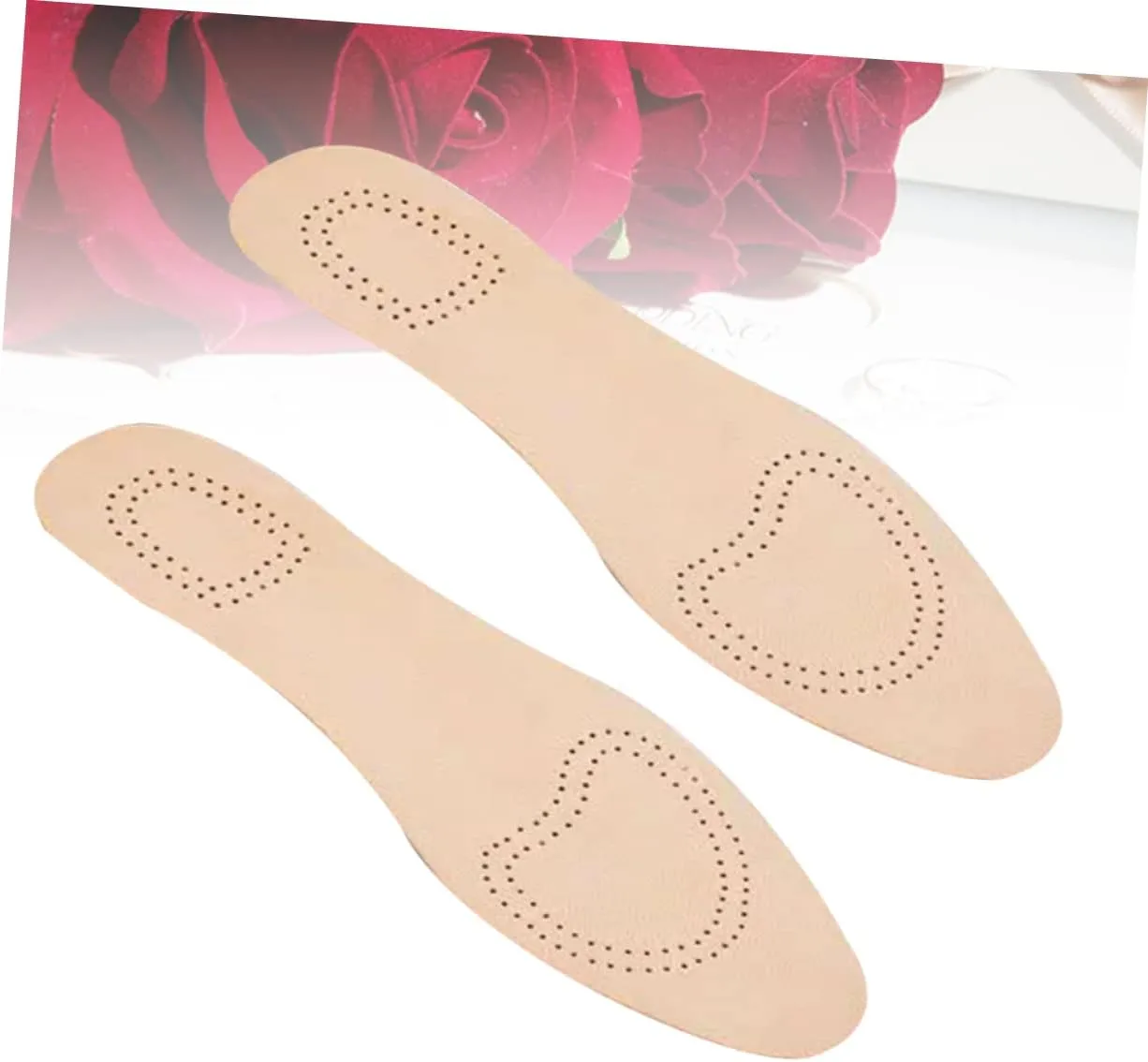 GARVALON Pair Sheepskin Insole Breathable Emulsion Insoles for Men Women High Elastic Absorb Sweat for Sports Shoes Leather Shoes Boots Casual Thermal Work