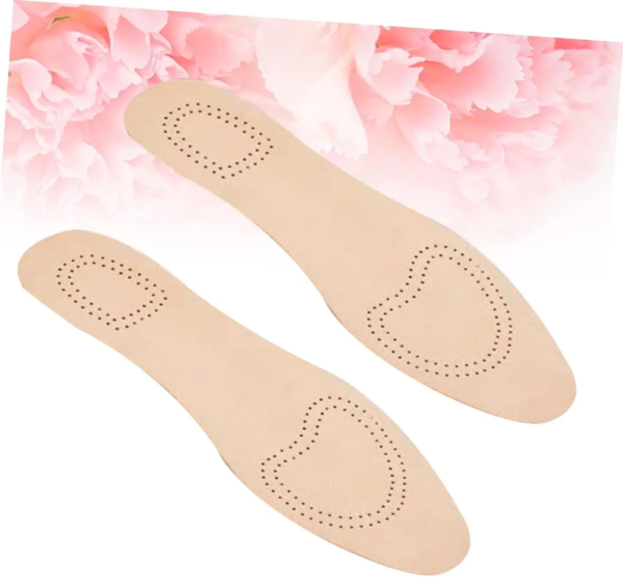 GARVALON Pair Sheepskin Insole Breathable Emulsion Insoles for Men Women High Elastic Absorb Sweat for Sports Shoes Leather Shoes Boots Casual Thermal Work