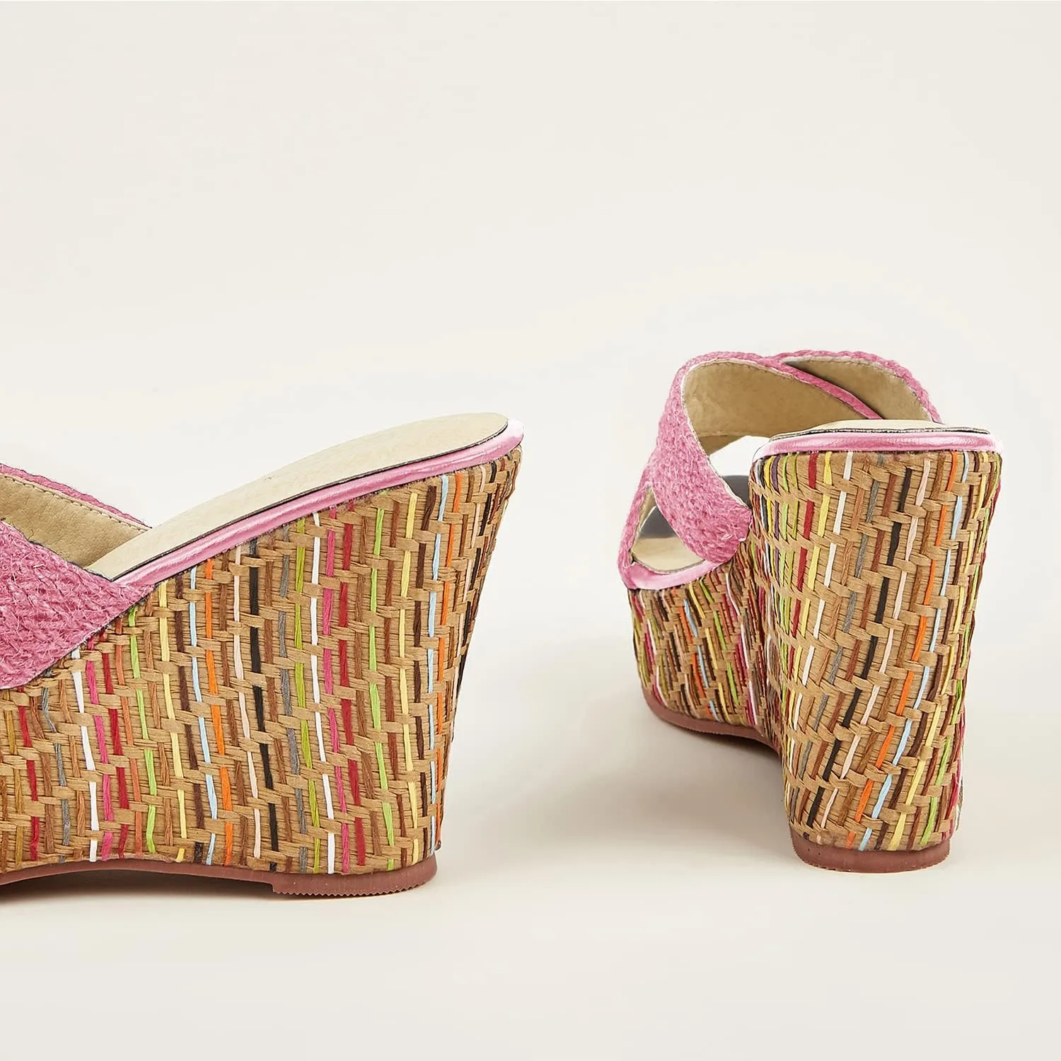 getmorebeauty Wedge Sandals for Women Casual Summer Slide Platform Sandals