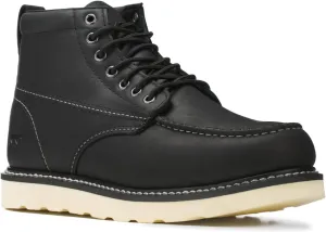 Golden Fox Work Boots 6" Men's Moc Toe Wedge Comfortable Boot for Construction