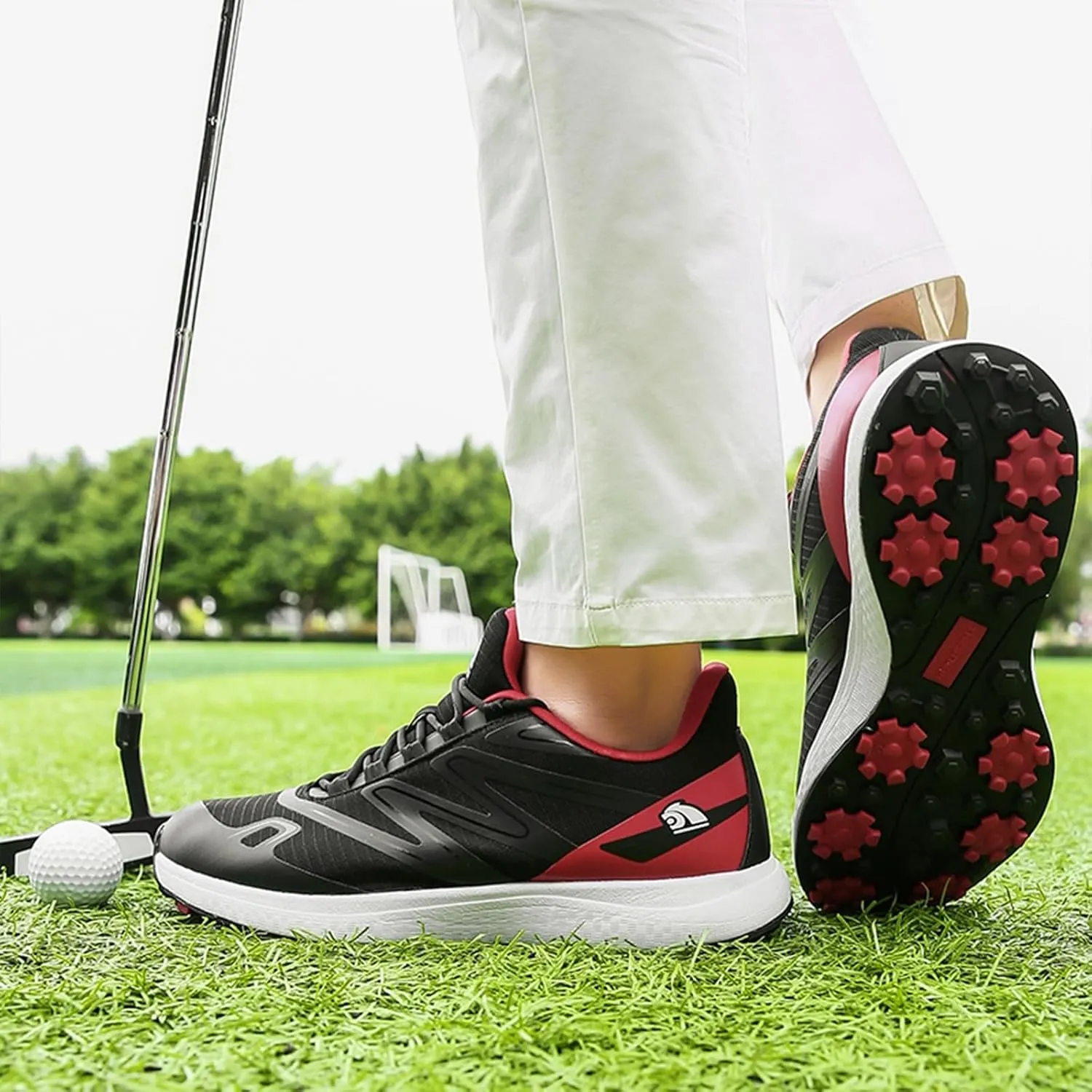 Golf Shoes Spikeless for Mens Outdoor Golf Training Sneakers Casual Big Size