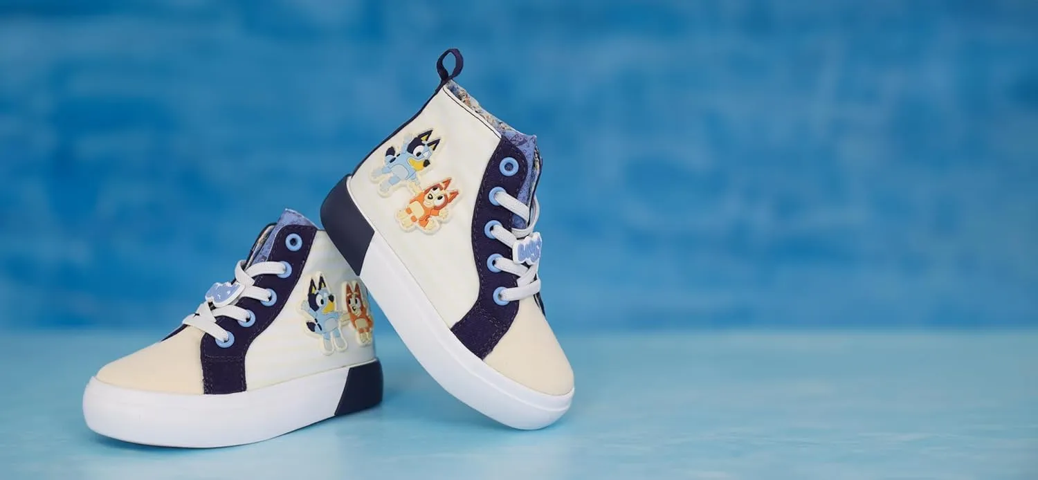 Ground Up Bluey and Bingo Kids Sneakers High Top Slip On
