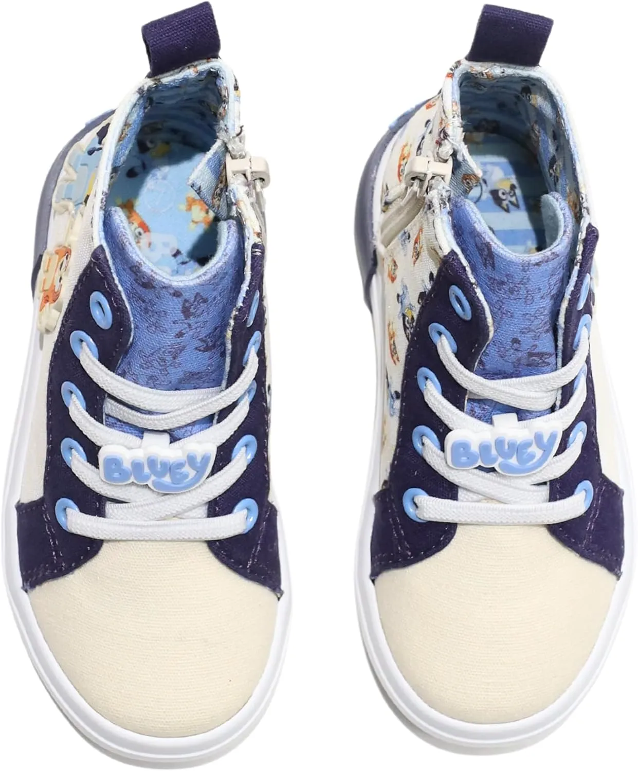 Ground Up Bluey and Bingo Kids Sneakers High Top Slip On