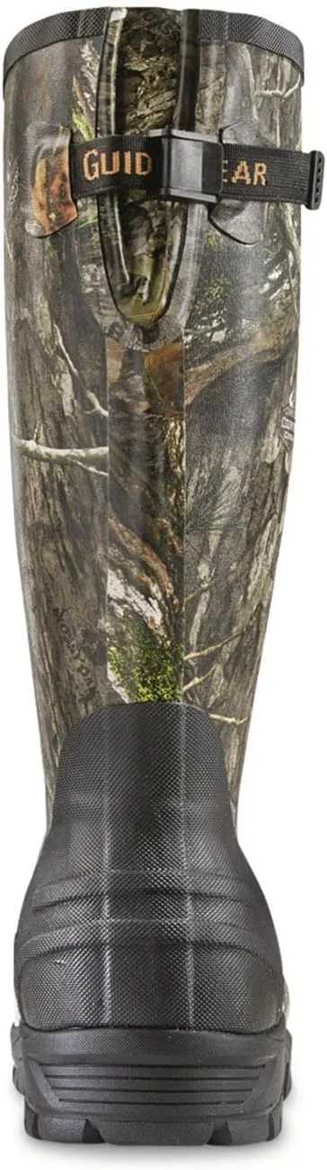 Guide Gear Men's Ankle Fit Camo Hunting Insulated Rubber Boots Waterproof Muck Rain Shoes, 1,600-gram