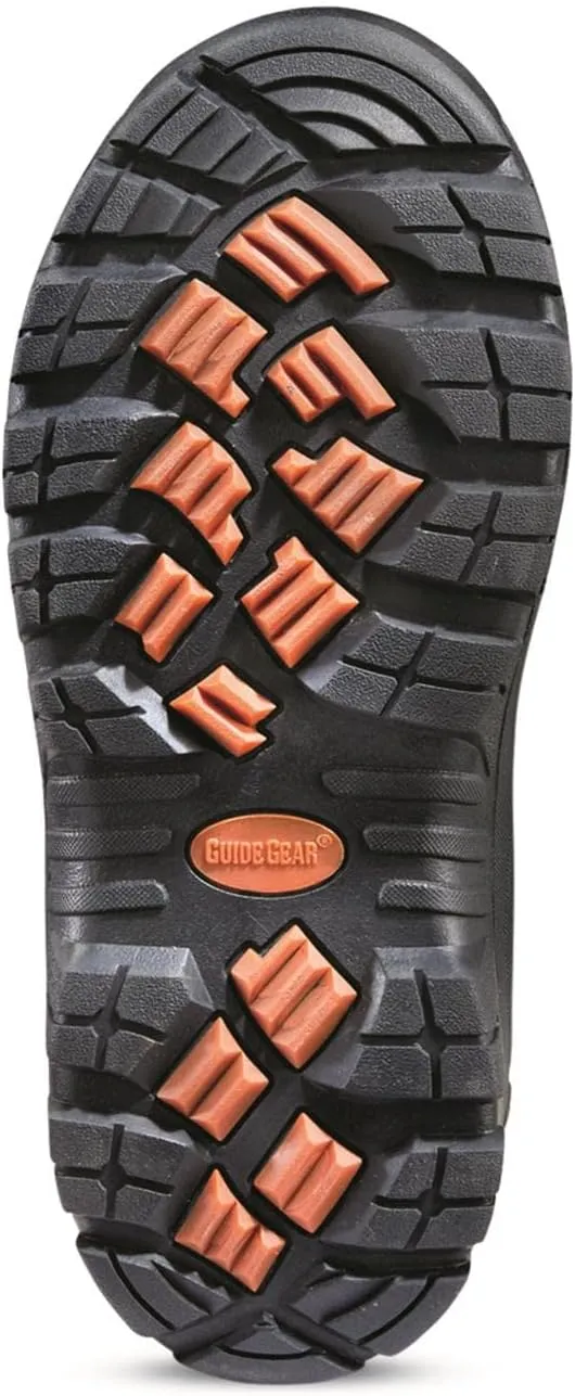 Guide Gear Men's Ankle Fit Camo Hunting Insulated Rubber Boots Waterproof Muck Rain Shoes, 1,600-gram