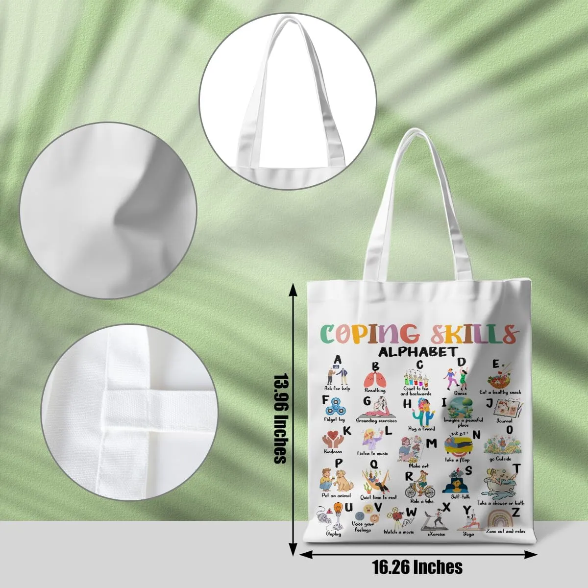 Halloween Stuff Skull Ghost Tote Bag Cat Lover Gifts for Fall Reusable Grocery Bags Wildflower Cute Tote