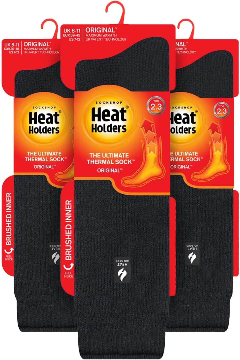 Heat Holders - 3 Pairs Knee High Thermal Socks for Men & Women | Extra Thick Warm Socks for Winter Boots