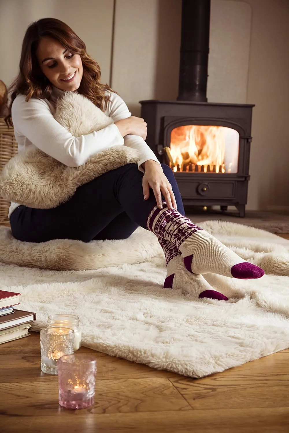 HEAT HOLDERS Lite - Ladies Winter Warm Thermal Thin Casual Socks 5-9 US