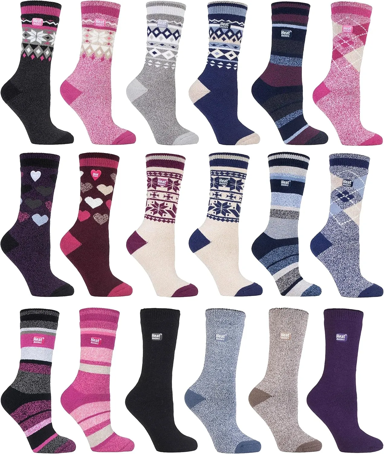 HEAT HOLDERS Lite - Ladies Winter Warm Thermal Thin Casual Socks 5-9 US